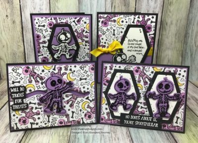 Skeletons Dance, Fun Stampers Journey, glendasblog, the stamp camp
