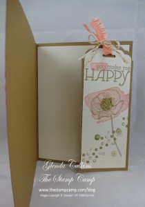 Happy Watercolor Scallop Tag Topper Bookmark