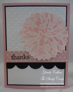 Regarding Dahlias embossed