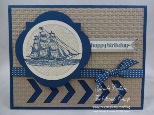 The Open Sea Chevron Border Punch