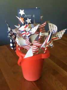 Paper Pumpkin centerpiece