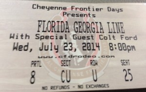 concert ticket