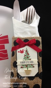 christmas silverware holder