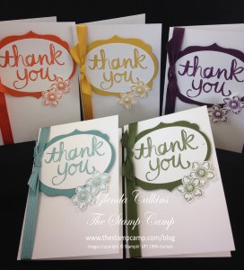 In Color Note Cards Stepped Up