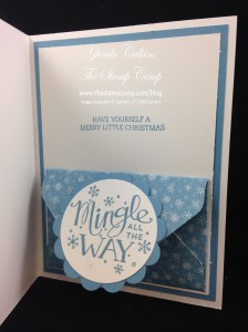 inside Santa and Co card with Gift Card Holder