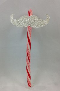 Candy Cane Mustache