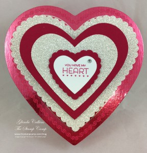 Hearts filled with chocolate
