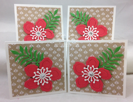 One 6 x 6 Piece of Designer Series Paper Four 3 x 3 Notecards