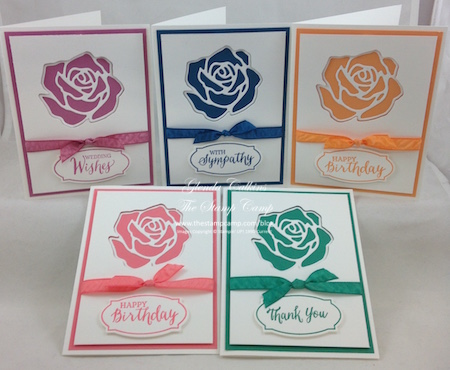Stampin' UP! Rose Garden Thinlits Dies Video