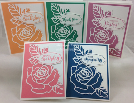 Stampin' Up! Rose Garden Thinlits Part 2