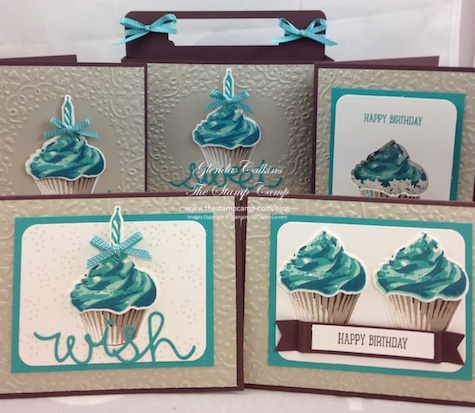Sweet Cupcake Grouping blue
