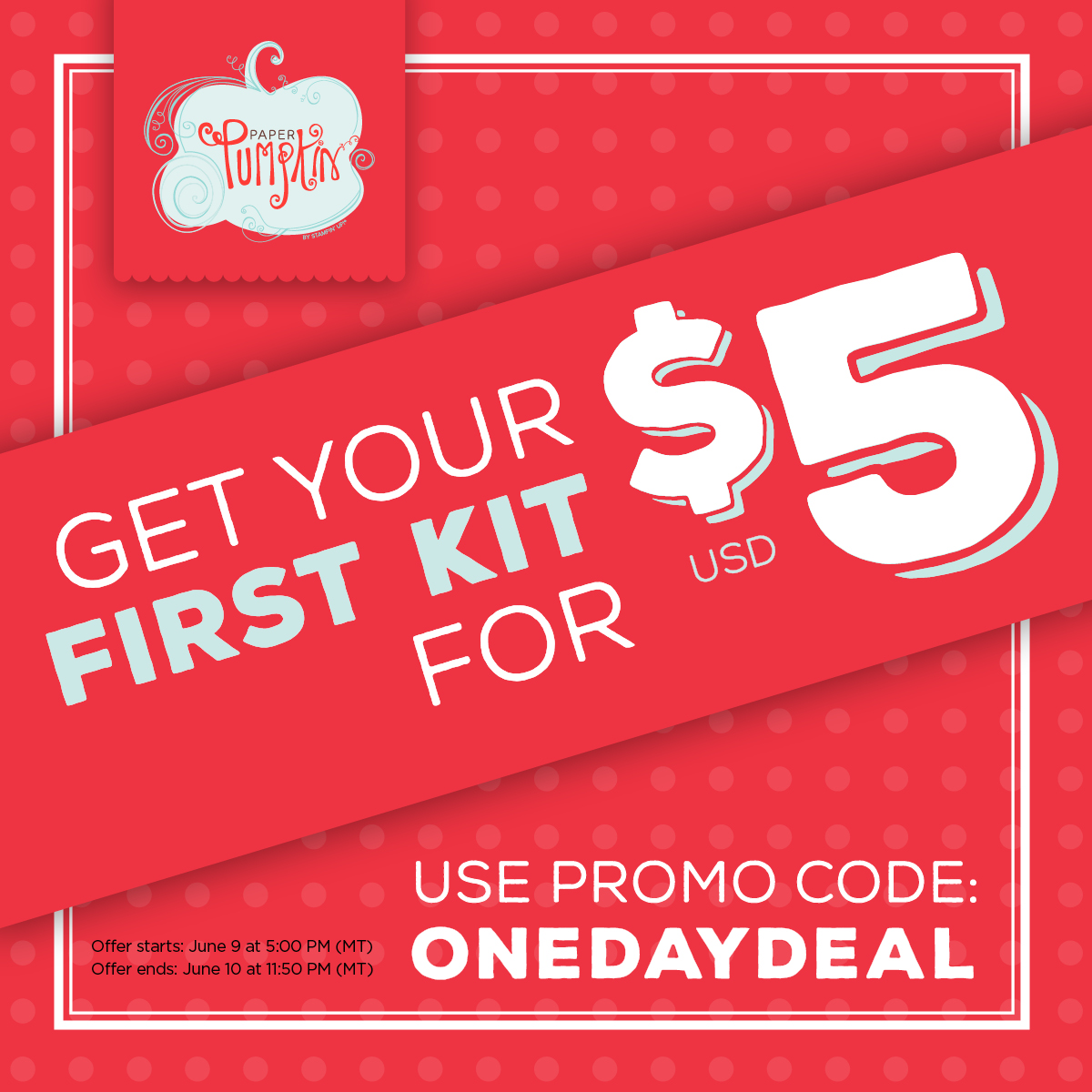 Stampin' Up! Paper Pumpkin One Day DEAL!