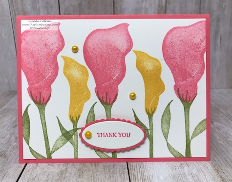 It's Sale-a-bration time with Stampin' Up! and what does that mean? Why a Free Sale-a-bration item with every $50.00 order. This is just one of the lovely stamp sets you can choose from. #stampinup #thestampcamp #saleabration #lastinglily