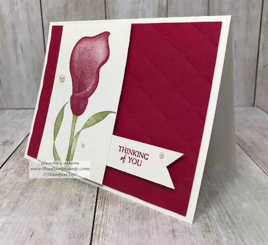 It's Sale-a-bration time with Stampin' Up! and what does that mean? Why a Free Sale-a-bration item with every $50.00 order. This is just one of the lovely stamp sets you can choose from. #stampinup #thestampcamp #saleabration #lastinglily