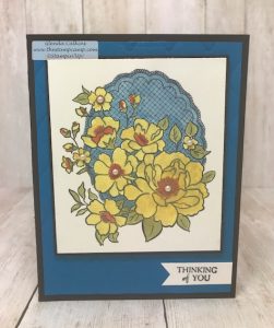 During Sale-a-bration with Stampin' Up! you get to choose from free stamp sets when you purchase $50.00 worth of products from any of the current catalogs. This is the Lovely Lattice free stamp set. #stampinup #glendasblog, #thestampcamp #handmadecards