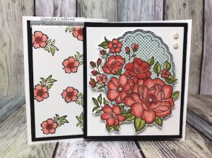 During Sale-a-bration with Stampin' Up! you get to choose from free stamp sets when you purchase $50.00 worth of products from any of the current catalogs. This is the Lovely Lattice free stamp set. #stampinup #glendasblog, #thestampcamp #handmadecards