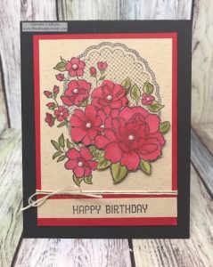 During Sale-a-bration with Stampin' Up! you get to choose from free stamp sets when you purchase $50.00 worth of products from any of the current catalogs. This is the Lovely Lattice free stamp set. #stampinup #glendasblog, #thestampcamp #handmadecards