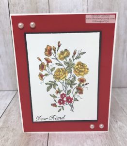 This card was watercolored with the Brusho Crystal Colours from Stampin' Up! The Brusho Crystal Colours are a watercolor powder that reacts and dissolves with water. Details www.thestampcamp.com #stampinup #brusho #thestampcamp #technique #watercolor