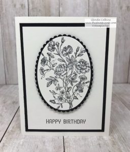 Clean and Simple stamping can be so pretty and doesn't take all the much effort. The classic look of Black and White is very classy and elegant. Details: www.thestampcamp.com #stampinup #veryvintage #thestampcamp #stamp #craft