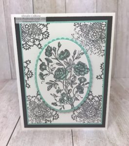 Clean and Simple stamping with a pop of color can be so pretty and doesn't take all the much effort. The classic look of Black and White is very classy and elegant. Details: www.thestampcamp.com #stampinup #veryvintage #thestampcamp #stamp #craft