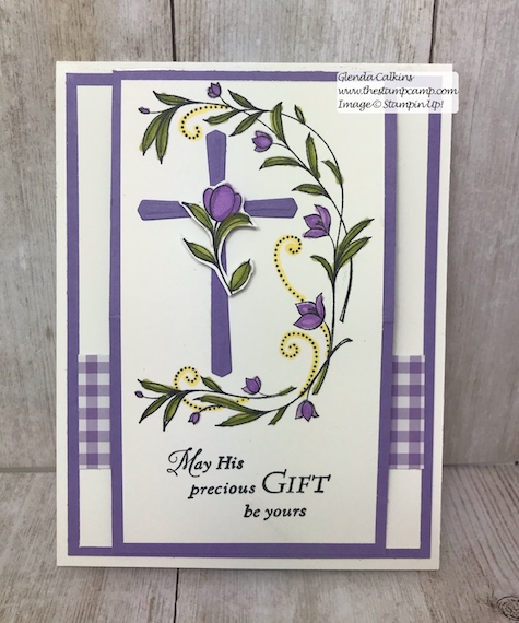 His Grace and the Cross of Hope framelits pair well together and is my featured stamp set for March. Details on my blog: www.thestampcamp.com #stampinup #thestampcamp #Easter #cards