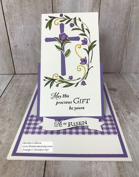 His Grace and the Cross of Hope framelits pair well together and is my featured stamp set for March. Details on my blog: www.thestampcamp.com #stampinup #thestampcamp #Easter #cards