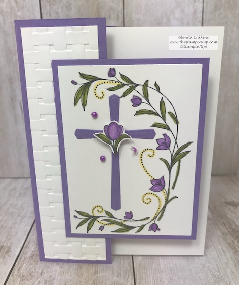 His Grace and the Cross of Hope framelits pair well together and is my featured stamp set for March. Details on my blog: www.thestampcamp.com #stampinup #thestampcamp #Easter #cards