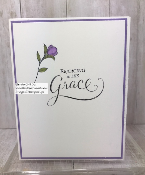 His Grace and the Cross of Hope framelits pair well together and is my featured stamp set for March. Details on my blog: www.thestampcamp.com #stampinup #thestampcamp #Easter #cards