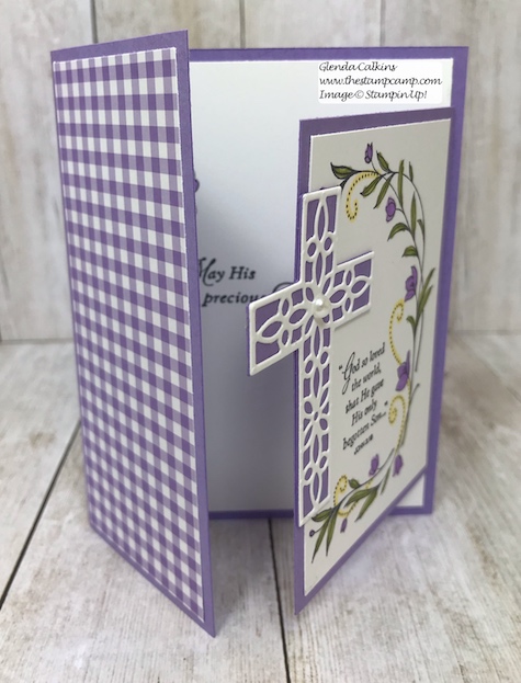 His Grace and the Cross of Hope framelits pair well together and is my featured stamp set for March. Details on my blog: www.thestampcamp.com #stampinup #thestampcamp #Easter #cards