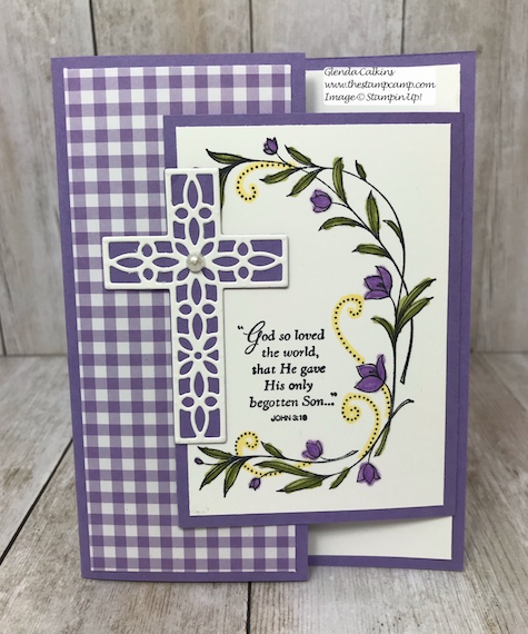 His Grace and the Cross of Hope framelits pair well together and is my featured stamp set for March. Details on my blog: www.thestampcamp.com #stampinup #thestampcamp #Easter #cards