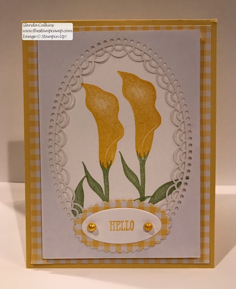 It's Sale-a-bration time with Stampin' Up! and what does that mean? Why a Free Sale-a-bration item with every $50.00 order. This is just one of the lovely stamp sets you can choose from. #stampinup #thestampcamp #saleabration #lastinglily