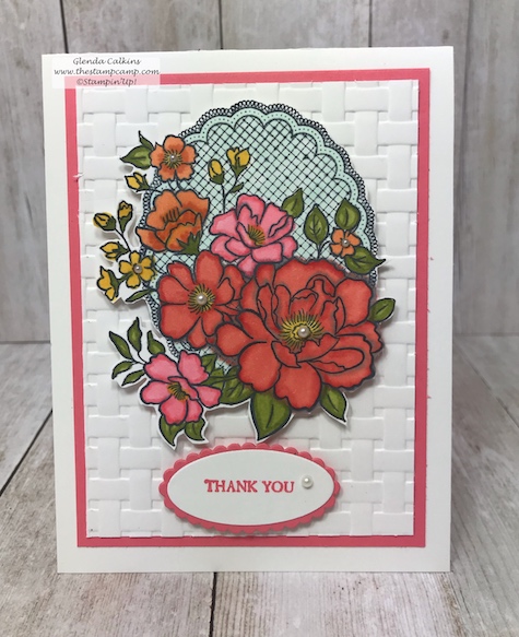 Multi-colored Lovely Lattice using the Blends from Stampin' Up! The Lovely Lattice stamp set is free with a min. $50.00 order. See my blog for details: www.thestampcamp.com Deal ends March 2019 #thestampcamp #stampinup #saleabration