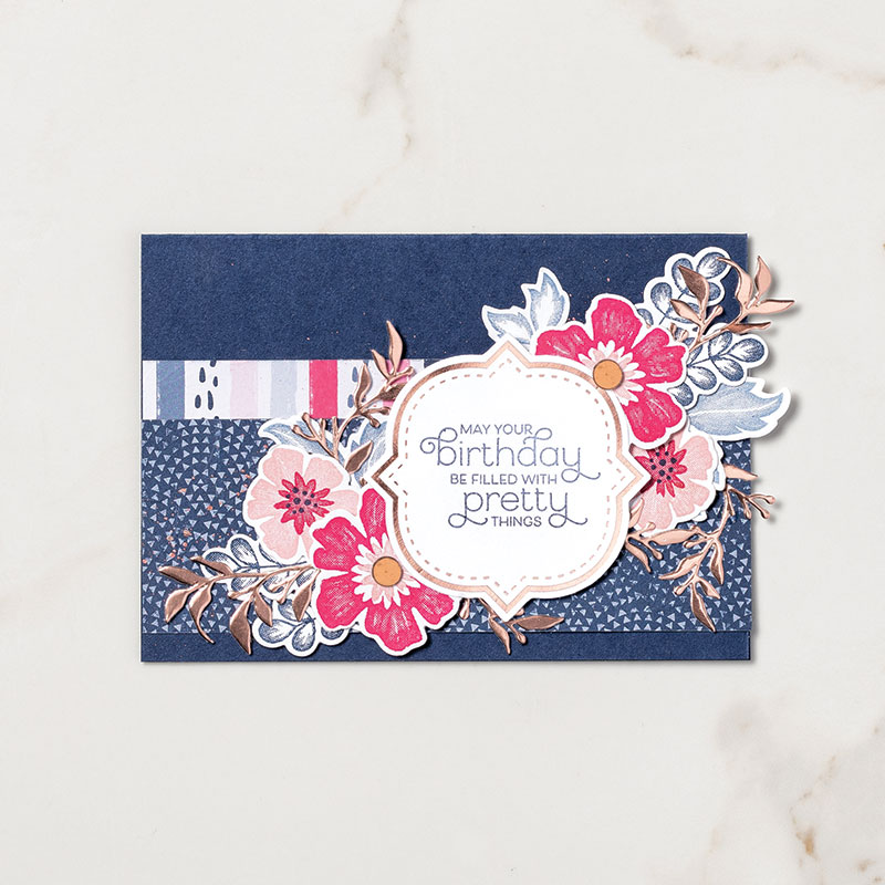 This is a different type Kit from Stampin' Up! You can create boxes, bags, cards or scrapbook pages using this kit. Details on my blog: www.thestampcamp.com #cardkit, #stampinup #thestampcamp