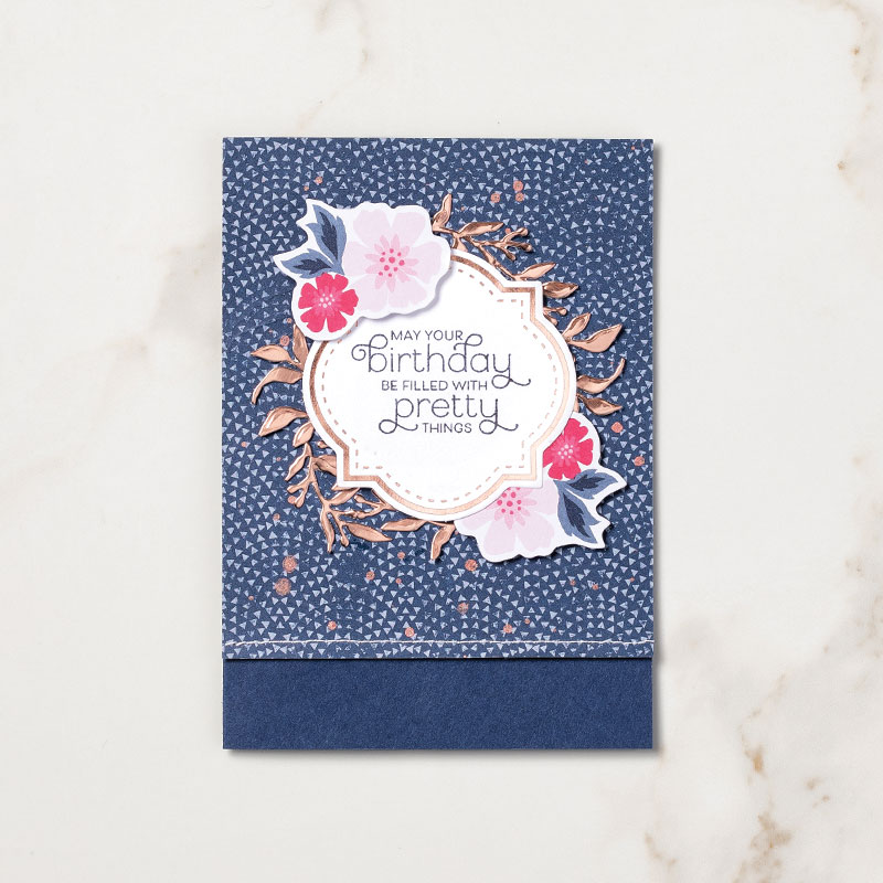 This is a different type Kit from Stampin' Up! You can create boxes, bags, cards or scrapbook pages using this kit. Details on my blog: www.thestampcamp.com #cardkit, #stampinup #thestampcamp