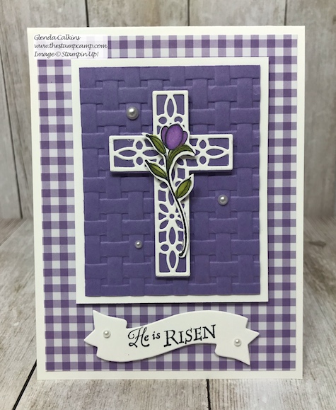 His Grace stamp set perfect for your Easter cards from Stampin' Up!  details on my blog: www.thestampcamp.com #stampinup #thestampcamp #Easter, #glendasblog