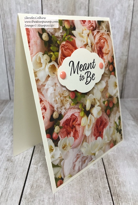 Let the beauty of the Designer Series Papers be the focal point and do the work for your cards.  Visit my blog: www.thestampcamp.com #thestampcamp #stampinup #wedding #handmadecards