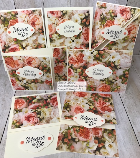 Let the beauty of the Designer Series Papers be the focal point and do the work for your cards.  Visit my blog: www.thestampcamp.com #thestampcamp #stampinup #wedding #handmadecards