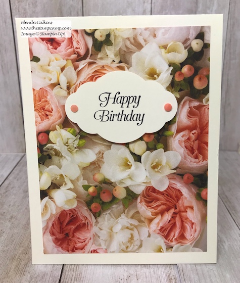 Let the beauty of the Designer Series Papers be the focal point and do the work for your cards.  Visit my blog: www.thestampcamp.com #thestampcamp #stampinup #wedding #handmadecards
