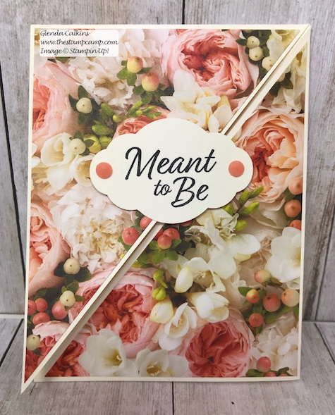Let the beauty of the Designer Series Papers be the focal point and do the work for your cards.  Visit my blog: www.thestampcamp.com #thestampcamp #stampinup #wedding #handmadecards