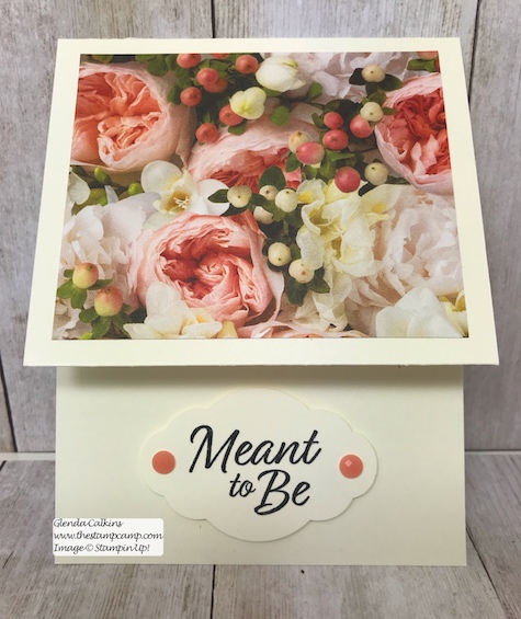 Let the beauty of the Designer Series Papers be the focal point and do the work for your cards.  Visit my blog: www.thestampcamp.com #thestampcamp #stampinup #wedding #handmadecards
