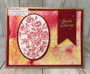 Embossed Backgrounds with Brusho