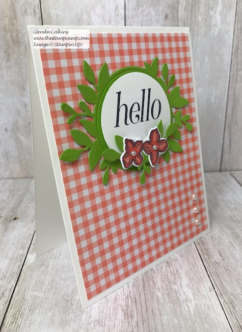A simple card just to say hello. This is a retiring stamp set from Stampin' Up! so purchase it soon before it is gone for good! Details: www.thestampcamp.com #thestampcamp, #stampinup #retiring, #handmade
