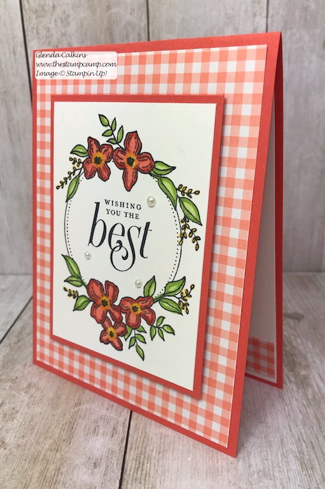 A simple card for wedding or anniversary. This is the retiring Floral Frames Bundle from Stampin' Up! Purchase it soon before it is gone for good! Details: www.thestampcamp.com #thestampcamp, #stampinup #retiring #handmade