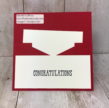It's Graduation Month; time for those gift card holders. Details can be found on my blog: www.thestampcamp.com Video on my YouTube channel "the stamp camp" #stampinup #giftcardholder #graduation #thestampcamp