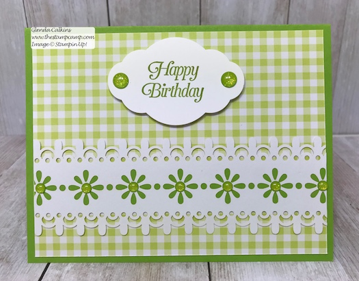 This intricate paper is part of the Delightfully Detailed Laser-Cut Specialty papers from Stampin' Up! Details on my blog: www.thestampcamp.com, #stampinup #thestampcamp #handmadecards