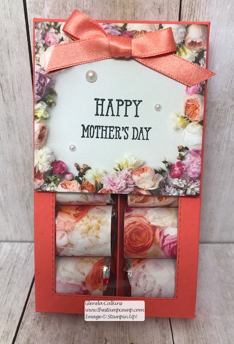 A gift for Mom on Mother's Day.  Who wouldn't love a box of chocolates and a pretty card to match this Mother's Day?  Details and video on my blog: www.thestampcamp.com or visit my YouTube Channel: "the stamp camp" #stampinup #thestampcamp #mothersday #chocolates