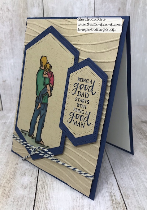 This is from the A Good Man Stamp Set from Stampin' Up! It is available to purchase on my blog. Here is the direct link: https://wp.me/p59VWq-a7N . #stampinup #masculine #cards #fathersday