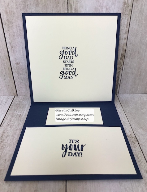 This is from the A Good Man Stamp Set from Stampin' Up! It is available to purchase on my blog. Here is the direct link: https://wp.me/p59VWq-a88 #stampinup #masculine #cards #fathersday #giftcardholder