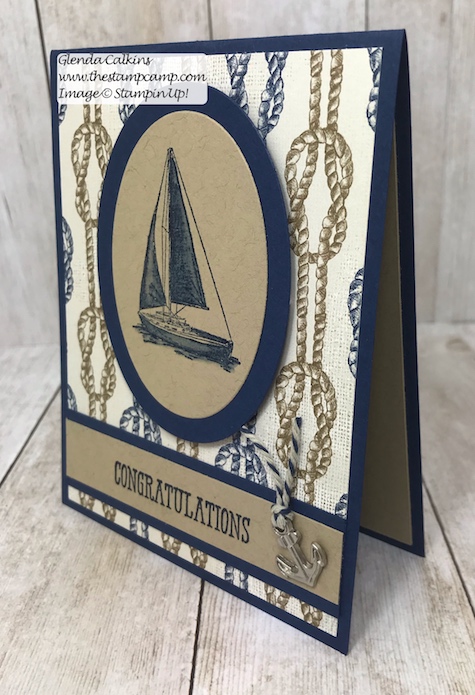 The Come Sail Away Suite from Stampin' Up! has so many fun coordinating products in the suite for creating cards, projects, and scrapbook pages. Details on my blog: https://wp.me/p59VWq-a9p . #stampinup #masculine #thestampcamp #stamps
