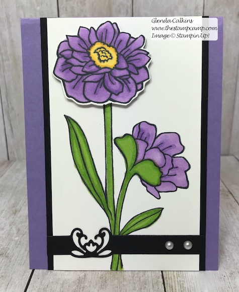 This is the Band Together Bundle which has Detailed Bands Dies with the Stamp set from Stampin' Up! Details on my blog here: https://wp.me/p59VWq-ad8 #stampinup #thestampcamp #bandtogether #dies #flowers